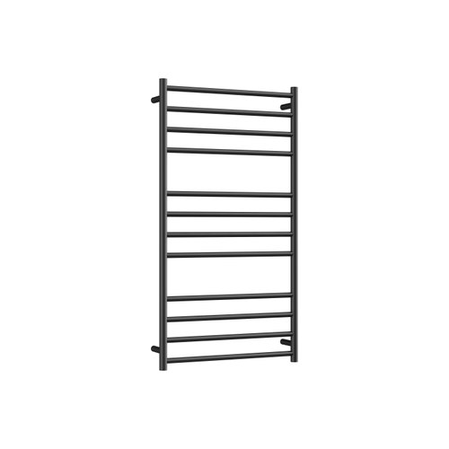 Gunmetal Round Heated Towel Ladders 1200x650mm
