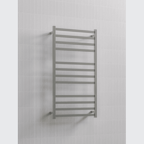 Brushed Stainless Square Heated Towel Ladder 1200x650mm