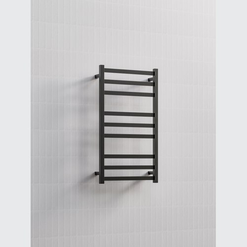 Gunmetal Square Heated Towel Ladders 900x500mm