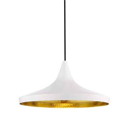 White Beat Wide Pendant