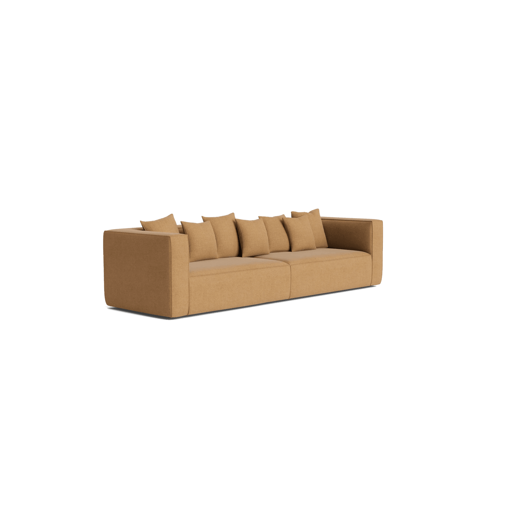 Block 4 Seater Sofa - Fossil Fawn | ArchiPro AU