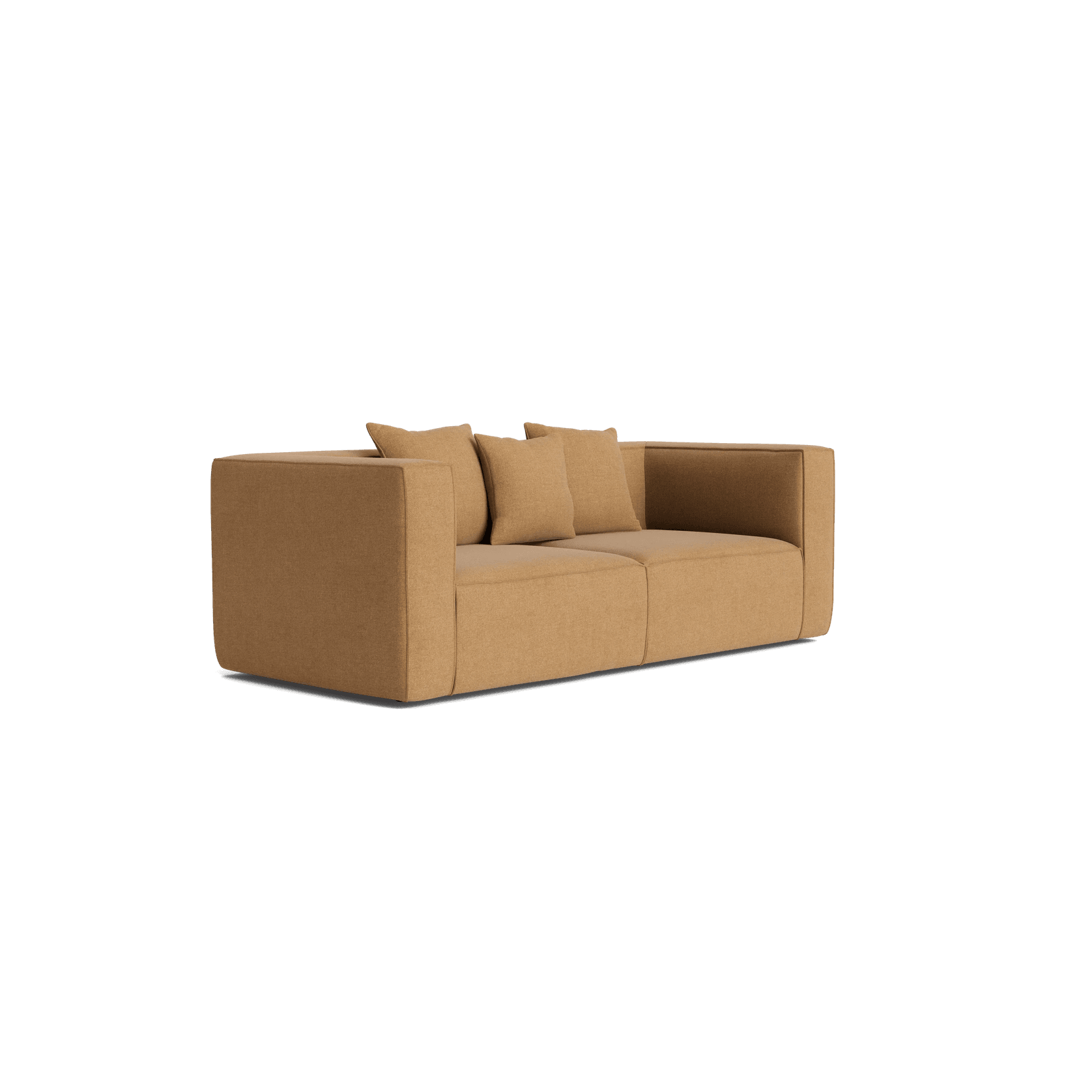 Block 2 Seater Sofa - Fossil Fawn | ArchiPro AU