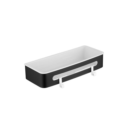 Black Versa Rectangle Shower Shelf