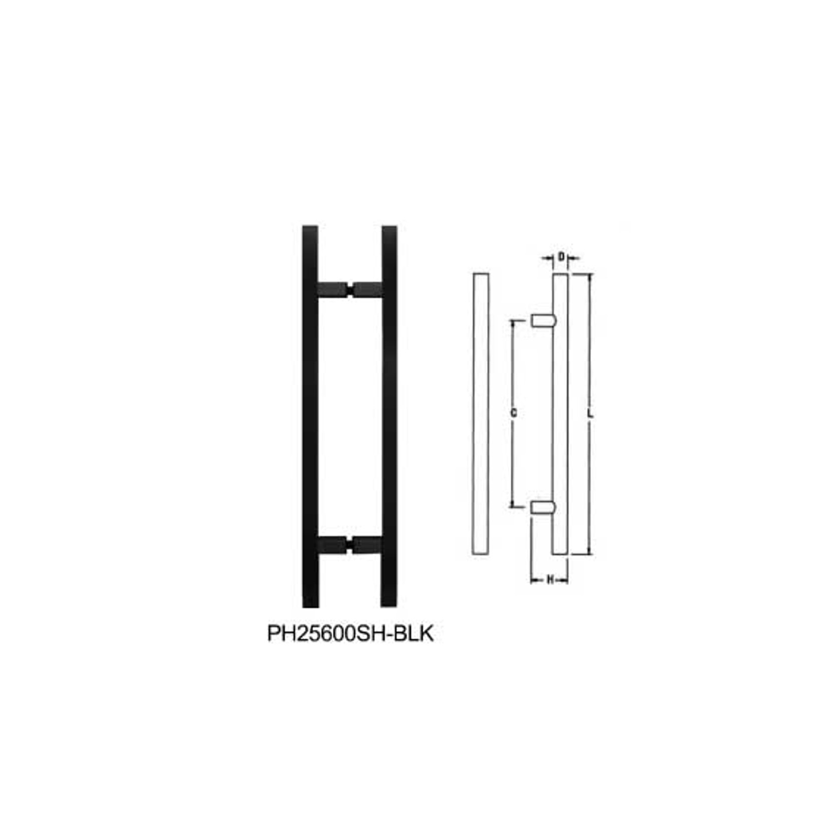 PH25600SH-BLK SH B/B PULL HANDLE | ArchiPro AU