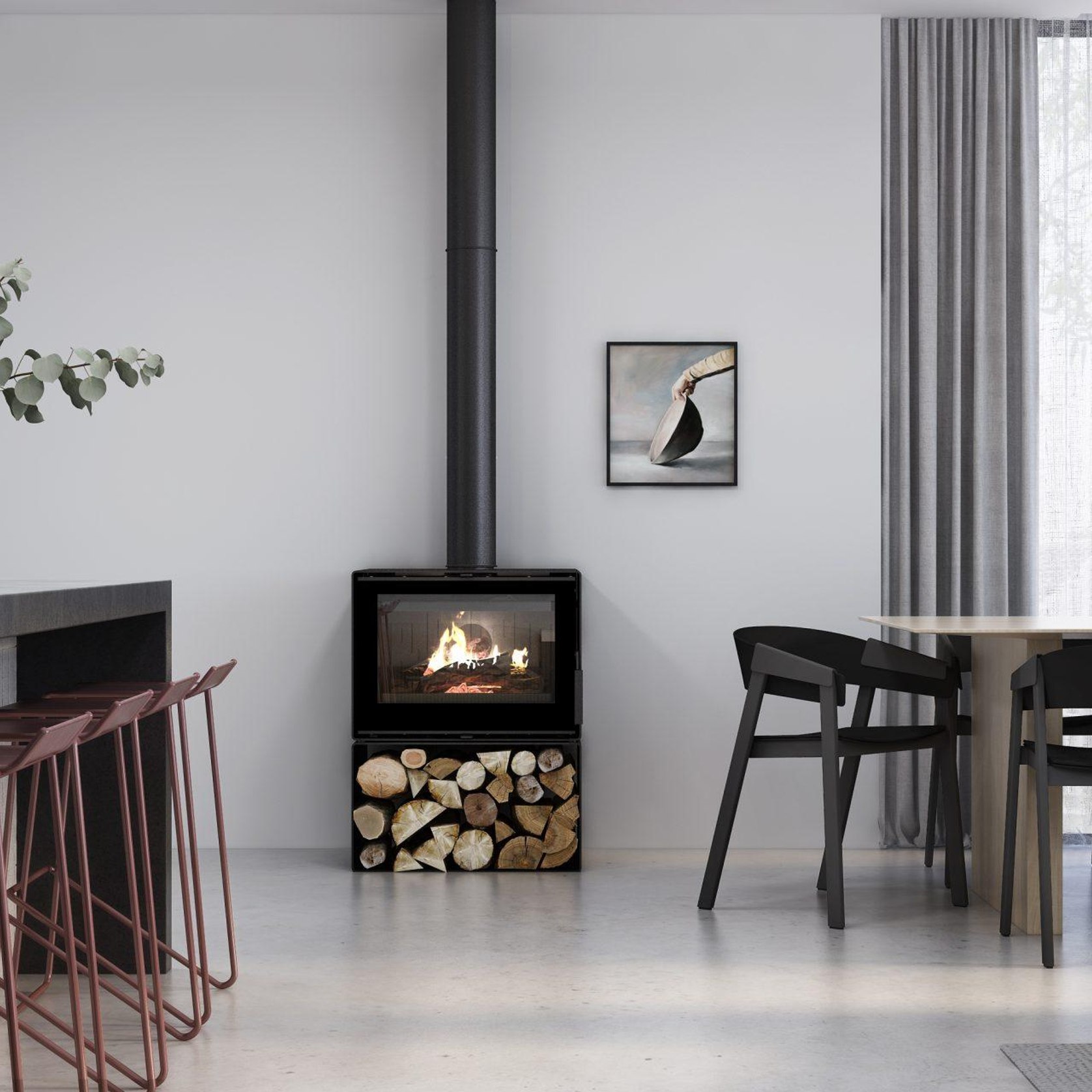 Visionline Phoenix Wood Fireplace | ArchiPro AU