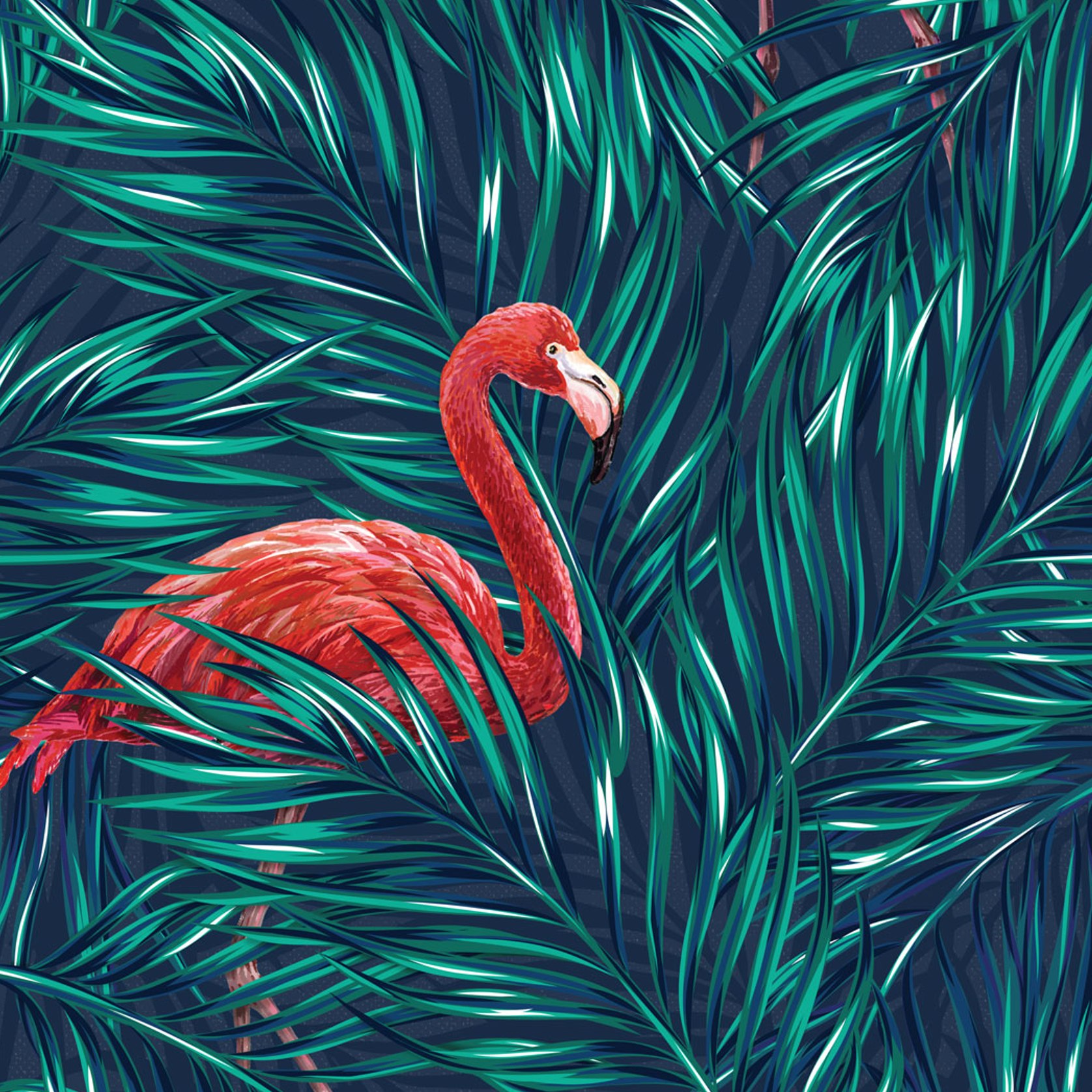 Tropical Flamingos Wallpaper ArchiPro AU