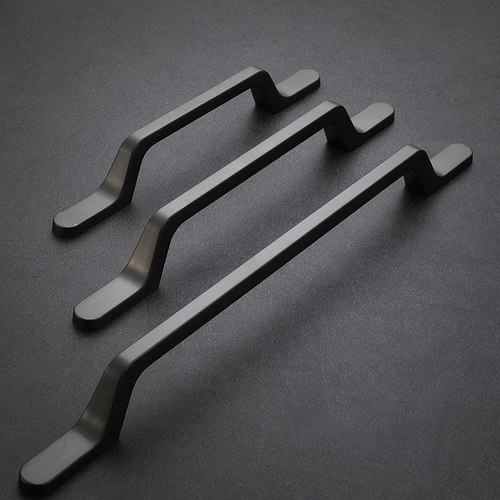 Black Gold Coast Modern D-Shape Kitchen Handles
