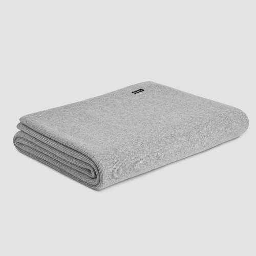 Dove Fine Rib Angora & Merino Wool Blankets