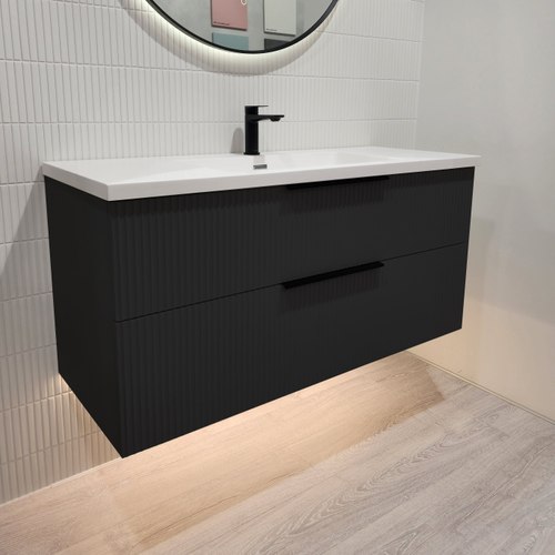 Black Code Piper 1200 2 Drawer Vanity Range - 2 Colours
