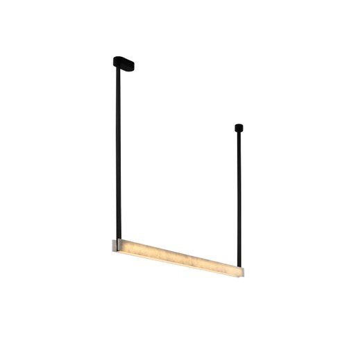 Black Slate Linear Pendant Light