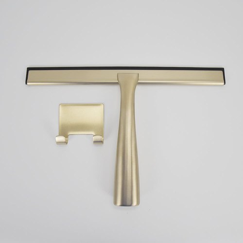 Brushed Brass Code Shower Wiper