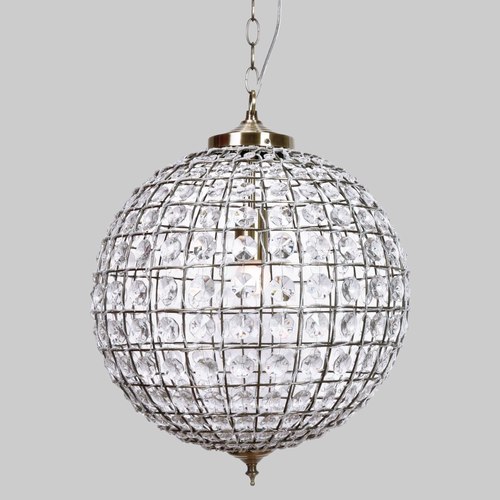 Antique Brass Casablanca | Crystal Pendant Chandelier - Brass