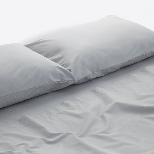 Dove Cotton Percale Fitted Sheets