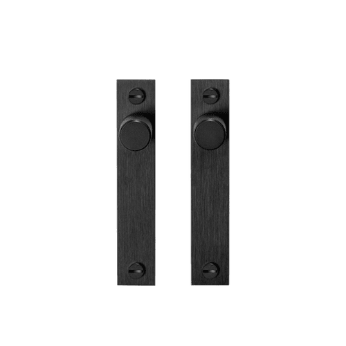 Black Buster+Punch Cross Plate Knob