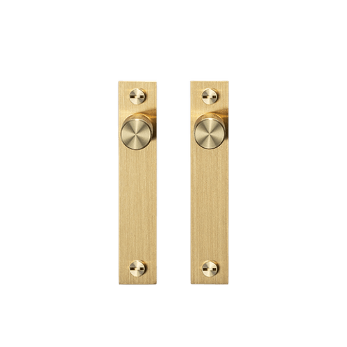 Brass Buster+Punch Cross Plate Knob