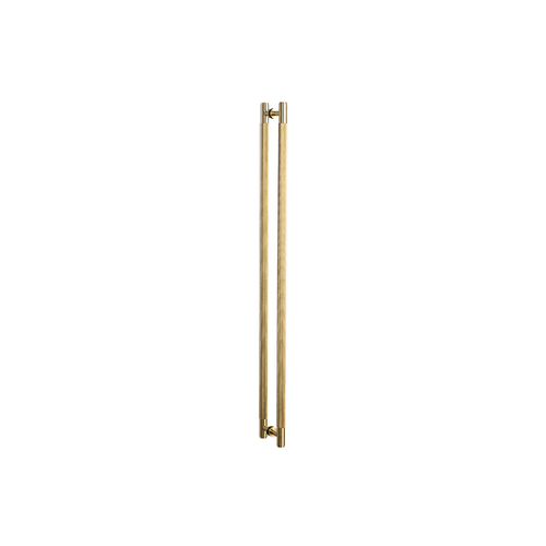 Brass Buster+Punch Cross Double Closet Bar