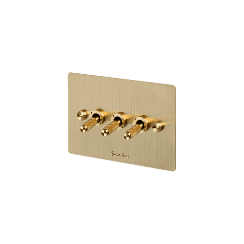 Brass Buster+Punch 3 Toggle Switch