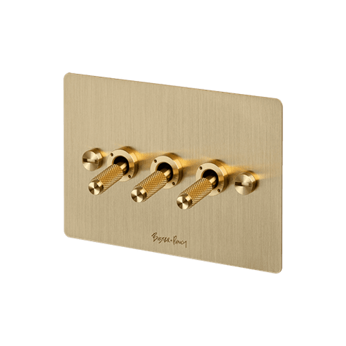 Brass Buster+Punch 3 Toggle Switch