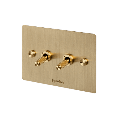 Brass Buster+Punch 2 Toggle Switch