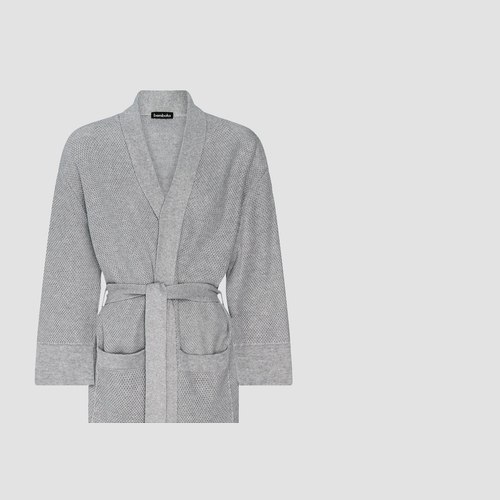 Dove Bamboo Knitted Bathrobes