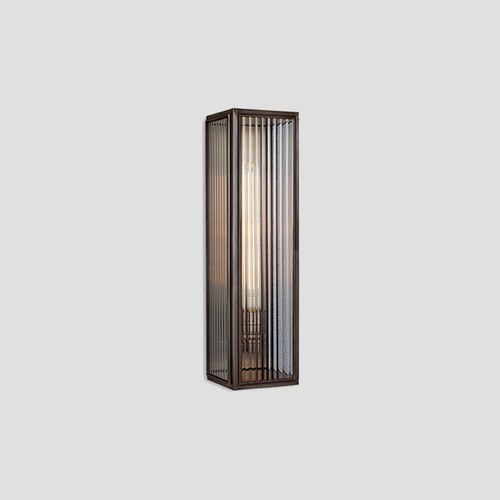 Bronze Ash Reeded Wall Light