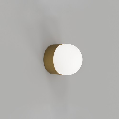 Old Brass Orb Sur Mini Wall Light