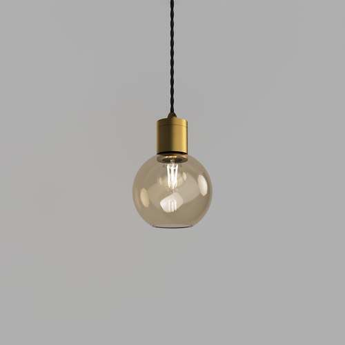 Old Brass Parlour Sphere Pendant Light