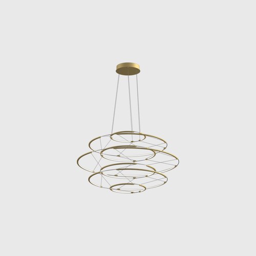 Satin Gold Drop 7 Pendant Light