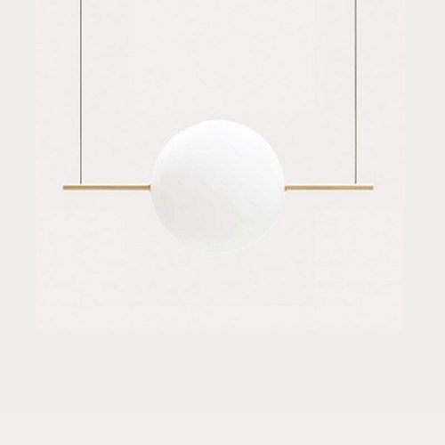 Natural Brass Alma 1lt Pendant Light