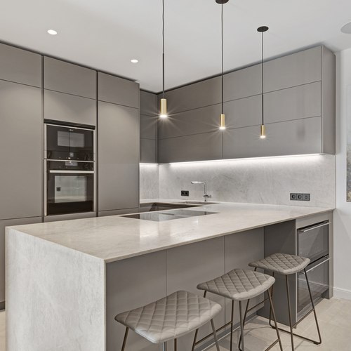 Black/Satin Gold Volta Pendant Light