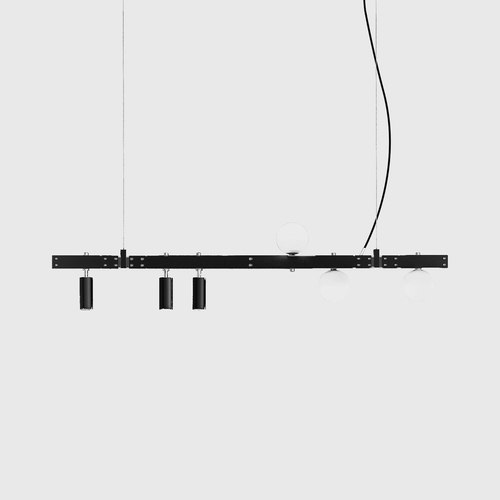 Matte Black Stant Linear Pendant Light