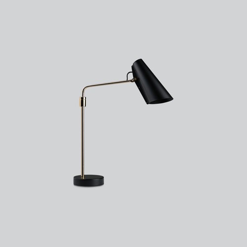 Black/Brass Birdy Swing Table Lamp
