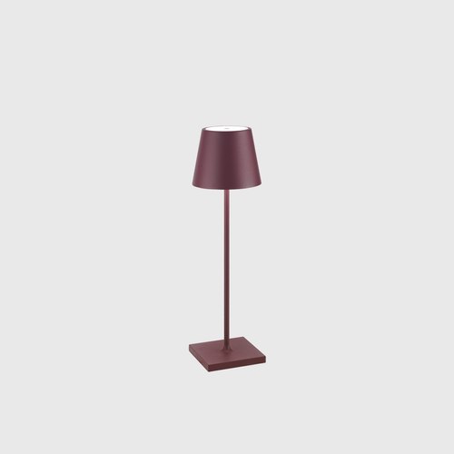 Burgundy Poldina Table Lamp