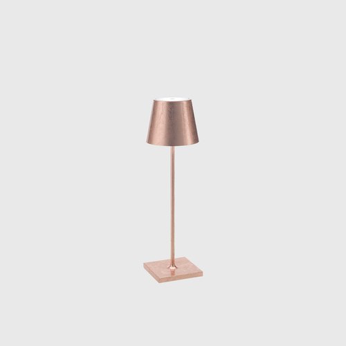 Copper Leaf Poldina Metallic Table Lamp