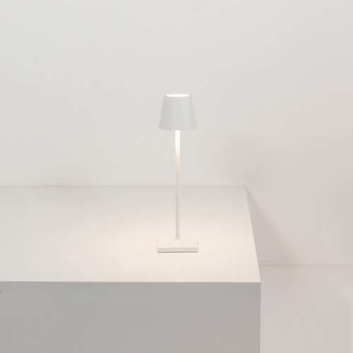 White Poldina Micro Table Lamp