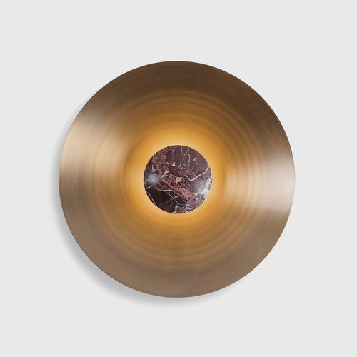 Red Marble Luna Wall Light