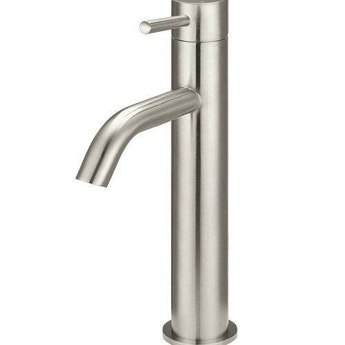 Brushed Nickel Meir Piccola Tall Basin Mixer Tap with 130mm Spout - Lustre Bronze