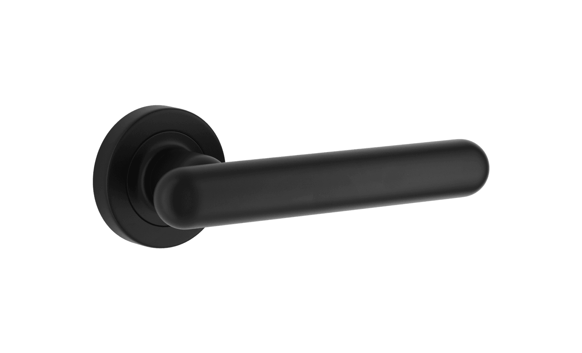 Puerto Lever - Round Rose | Matt Black