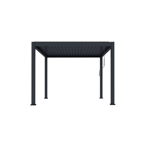 Charcoal Baltic Manual Freestanding Louvre Roof Aluminium Pergola