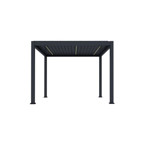 Charcoal Baltic Motorised Freestanding Louvre Roof Aluminium Pergola