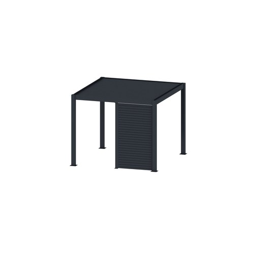 Charcoal Waihi&Hahei Pergola Shutter Wall