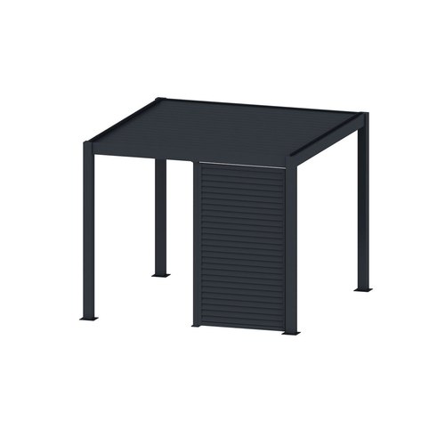 Charcoal Waihi&Hahei Pergola Shutter Wall