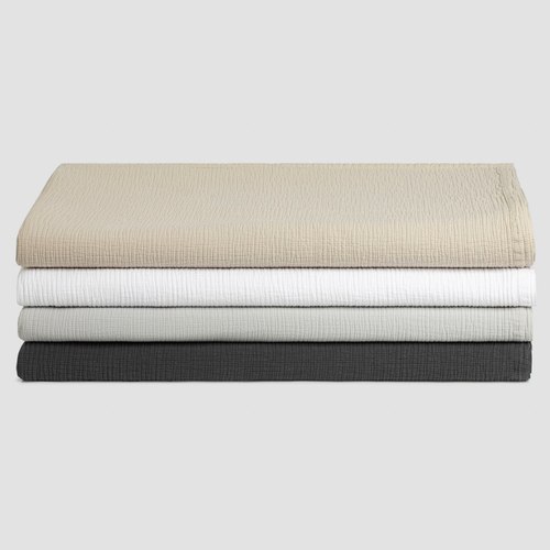 Charcoal Ripple Blankets