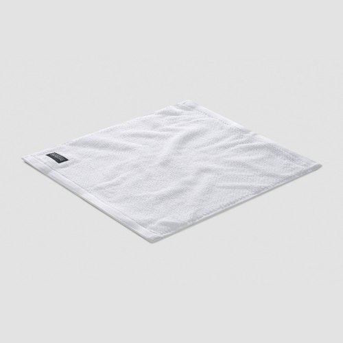White Jacquard Face Washers