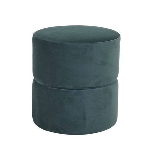 Peacock Velvet Tito Ottoman