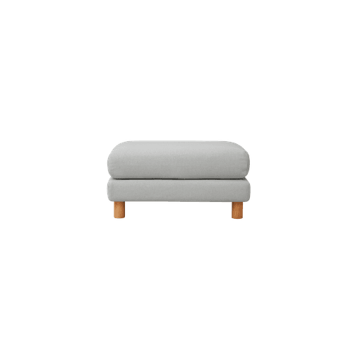 Grey Gum Lounging Sofa Ottoman
