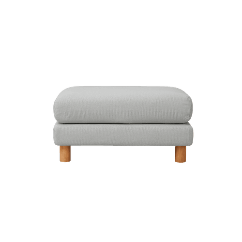 Grey Gum Lounging Sofa Ottoman