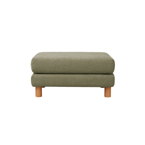 Khaki Lounging Sofa Ottoman