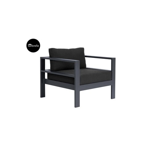 Dark Grey Sandpiper Outdoor  ArmChair