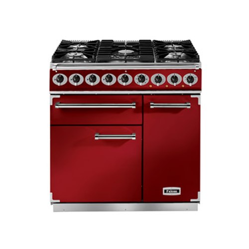 Cherry Red Falcon | 900 Deluxe Range Cooker